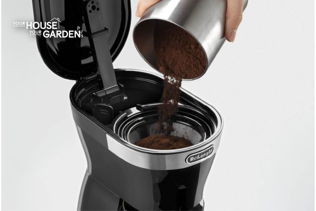 filling a coffee maker