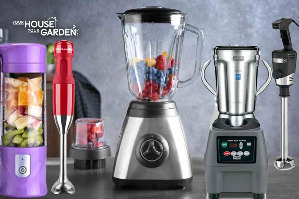 different sizes and types of blenders