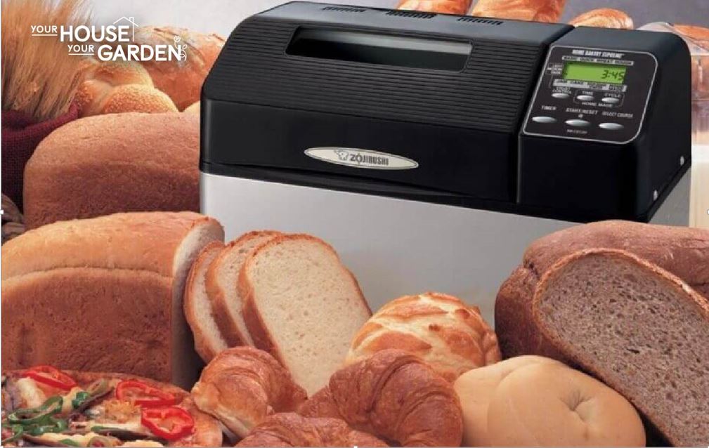 bread machine with different types of bread