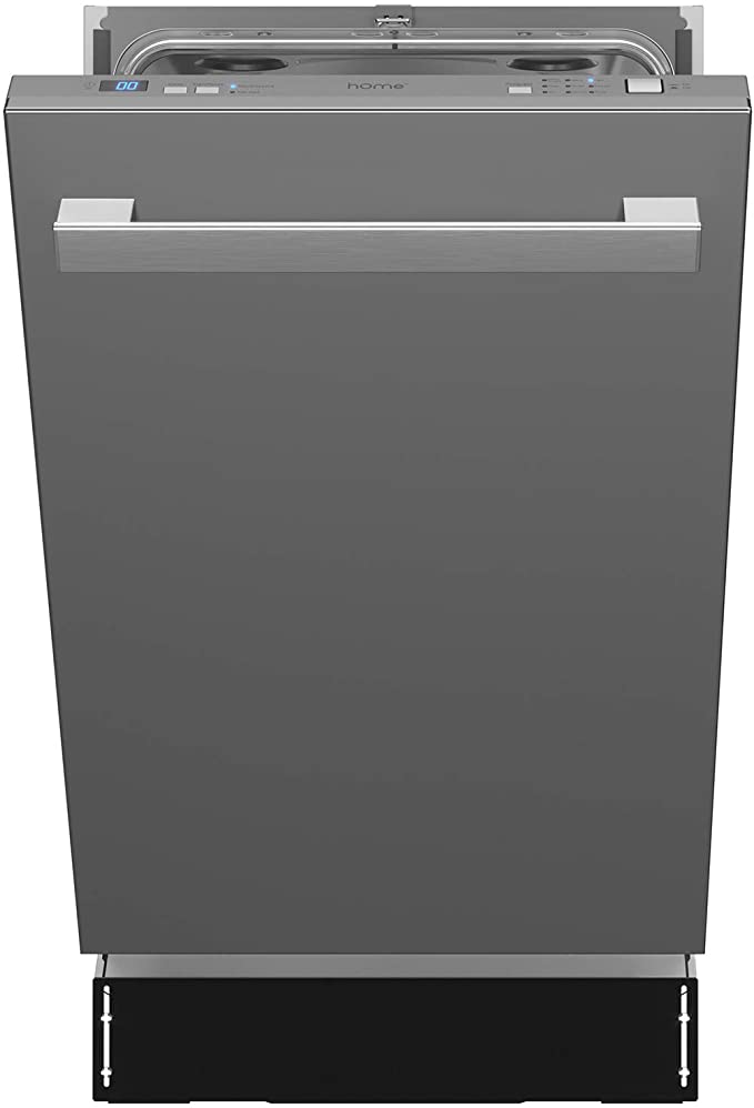 hOmeLabs 18 Inch Wide Built-In Dishwasher with Stainless Steel Front Door