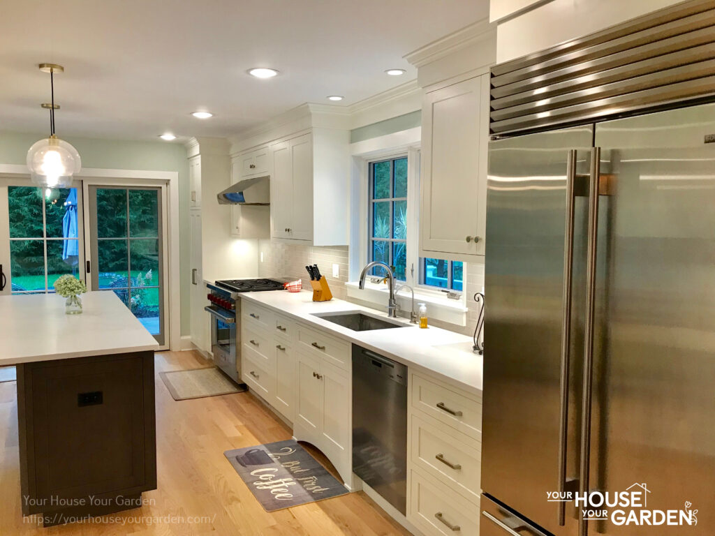 corian solid surface island and countertop makeover by YHYG team