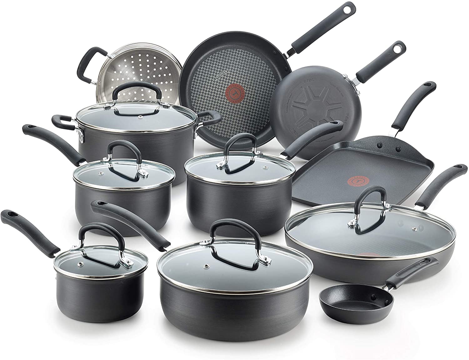 T-fal Ultimate Hard Anodized Nonstick 17-Piece Cookware Set