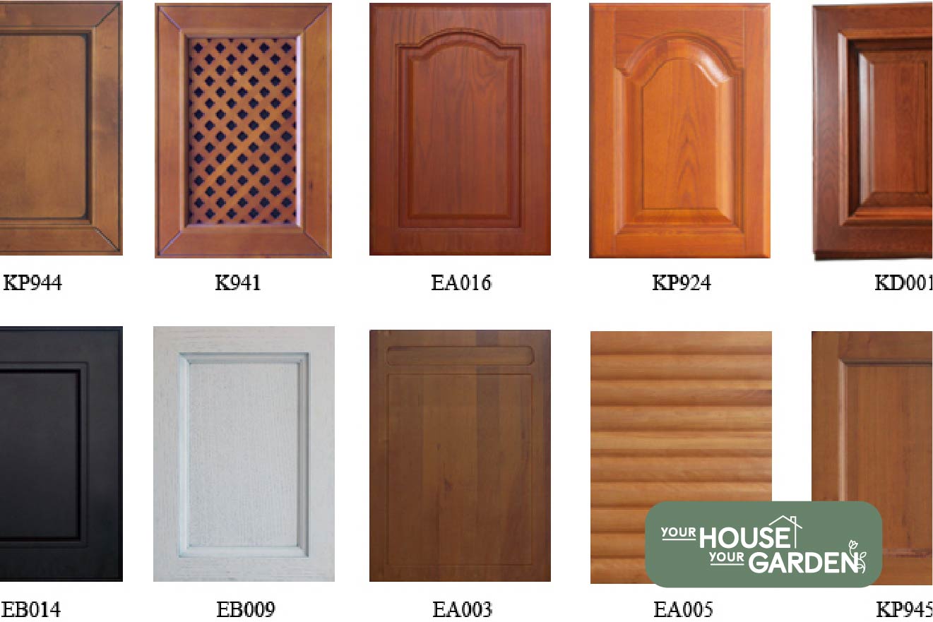 Different types of wood for cabinet doors