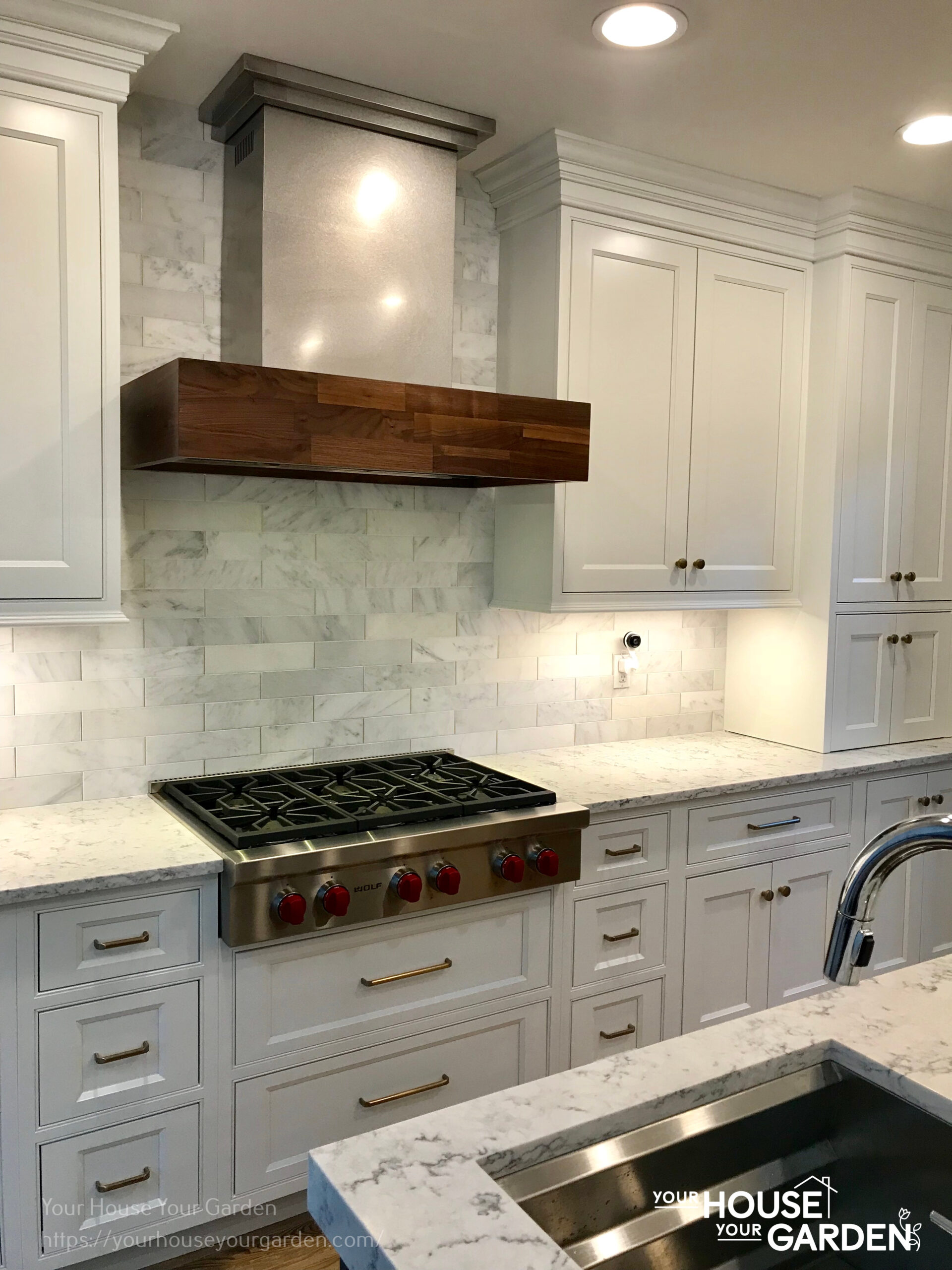 marble tile backsplash installed by your house your garden