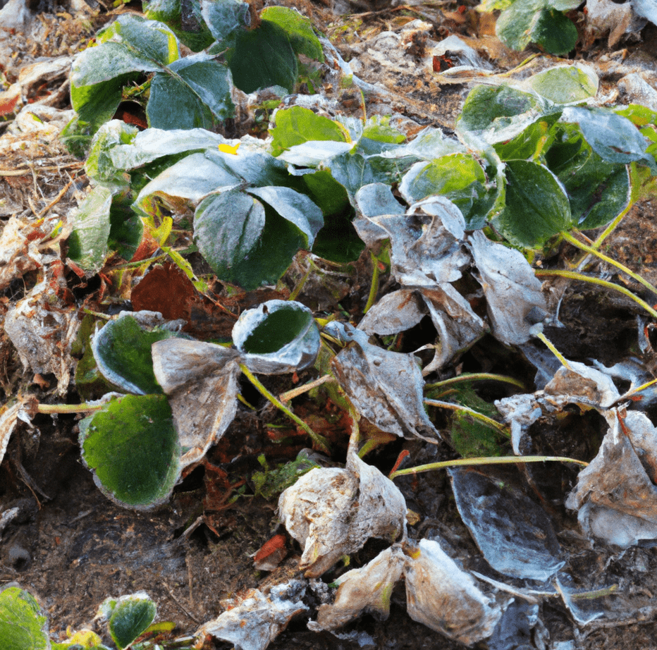 wilted strawberry plants