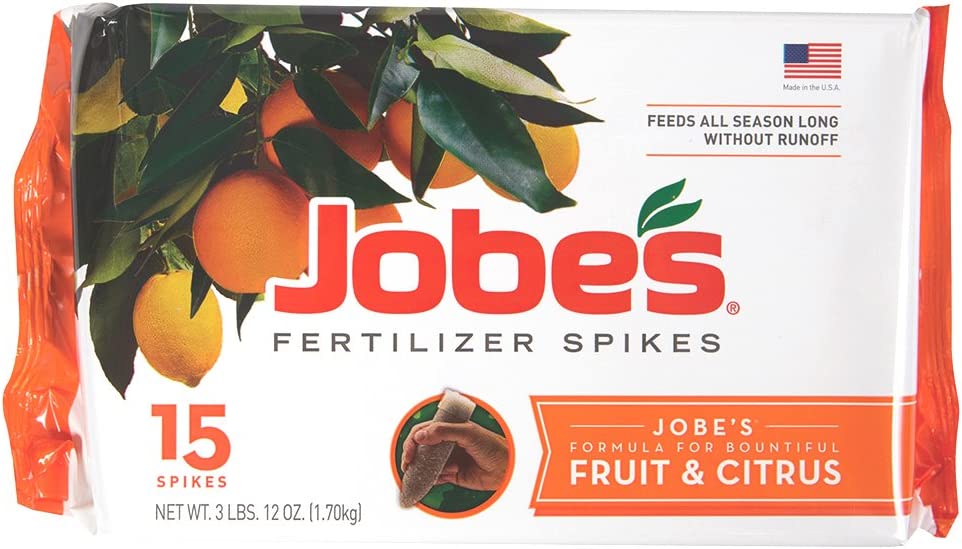 Jobe’s Organics Fruit & Citrus Fertilizer Spikes 3-5-5