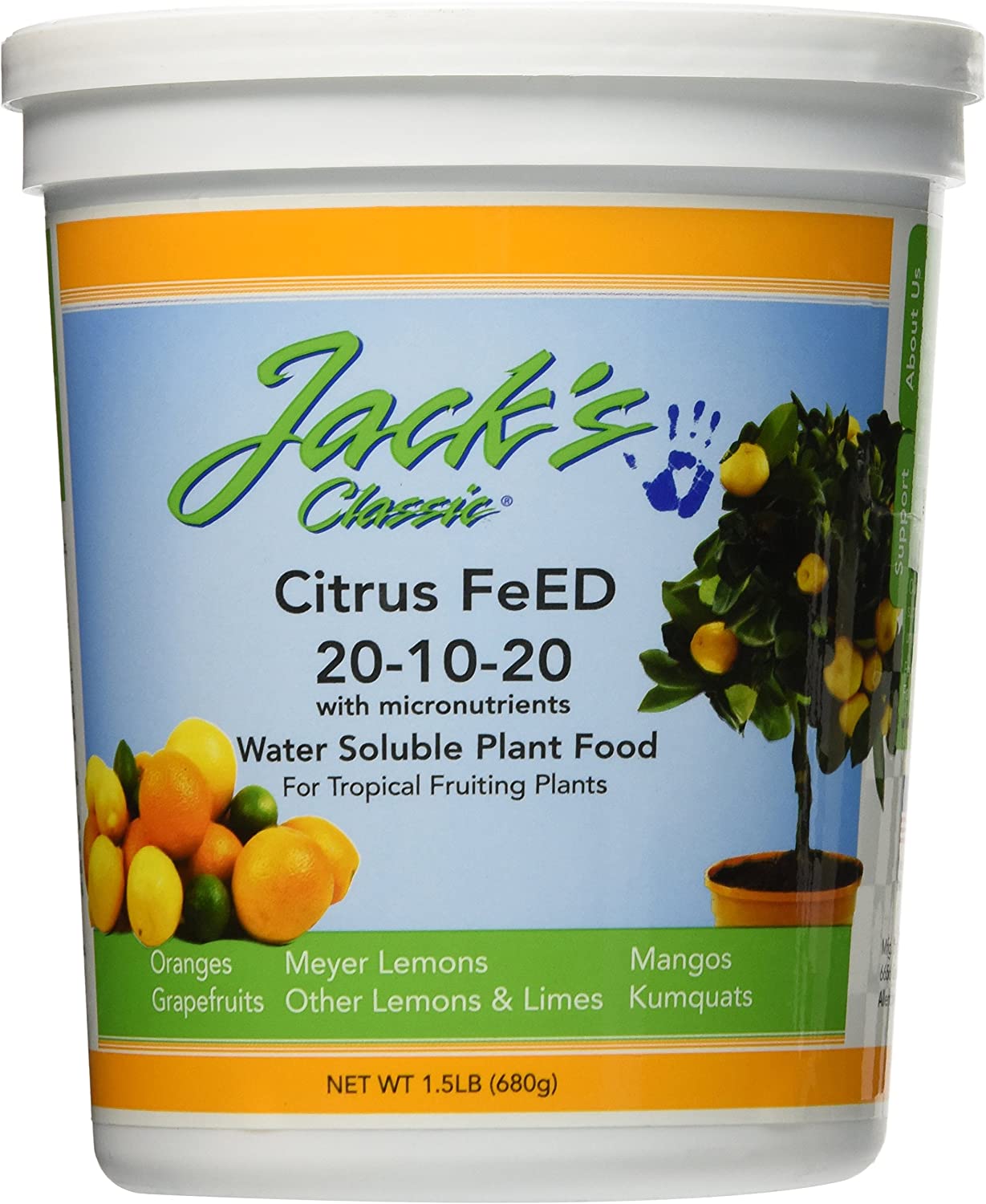 JR Peters Inc 52524 Jacks Classic No.1.5 Food Fertilizer