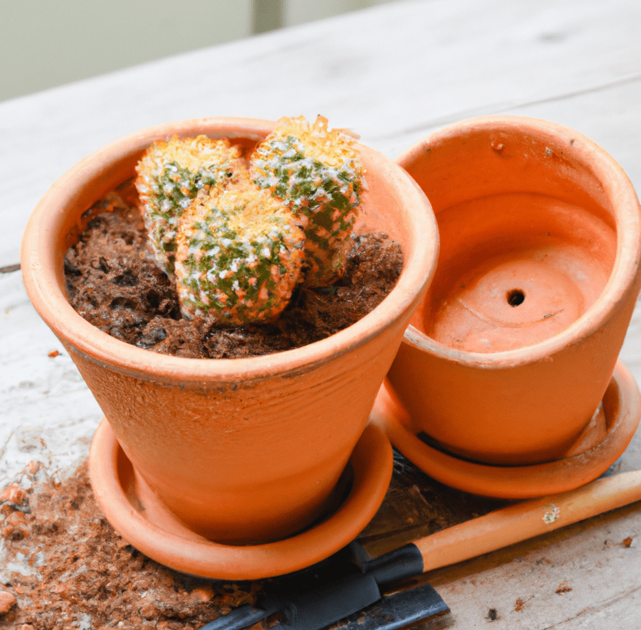 cactus in new pot