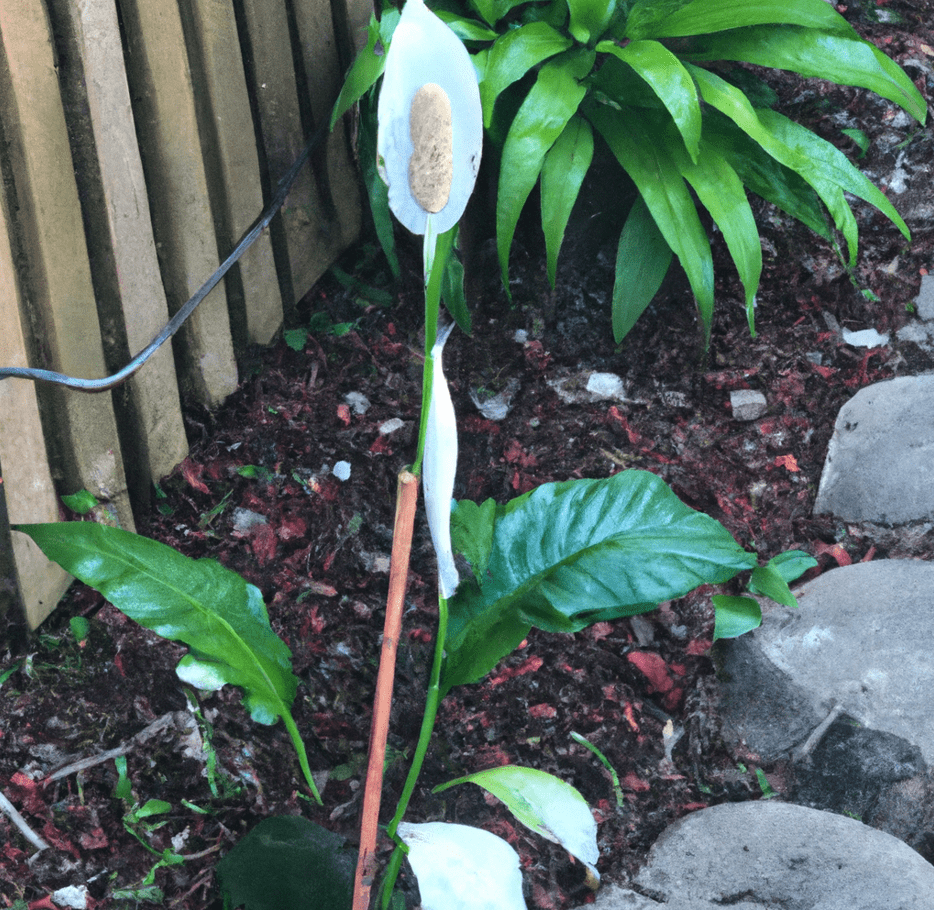 caring for peace lily outdoors