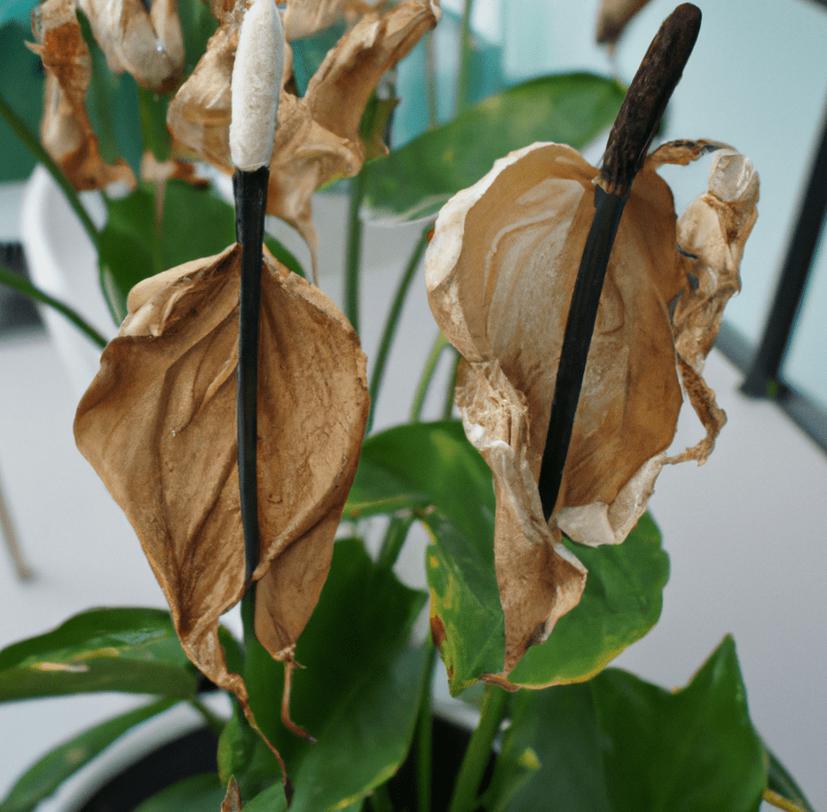 unhealthy peace lily
