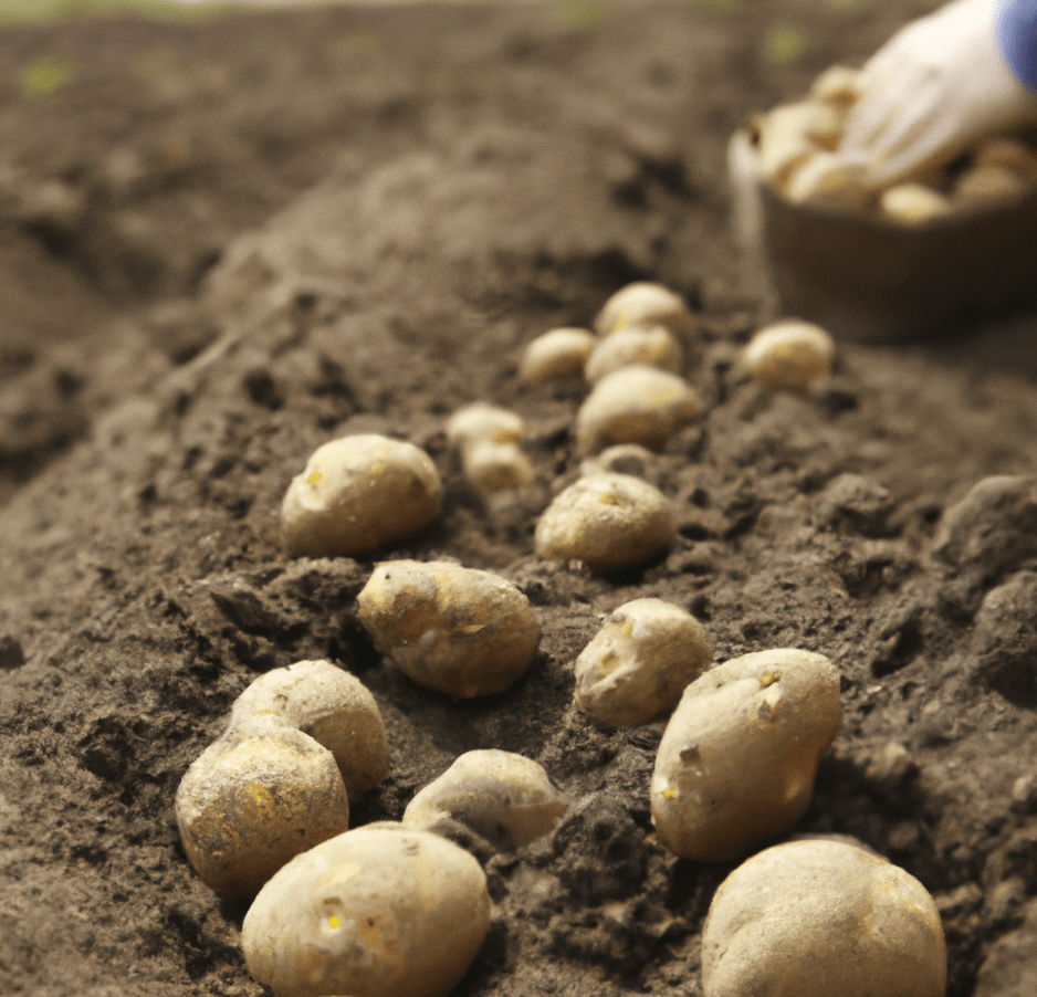 Planting seed potatoes