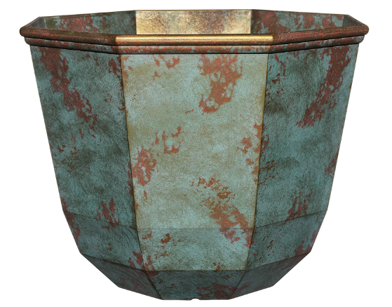 Classic Home and Garden Premiere Resin Copper Collection Planter