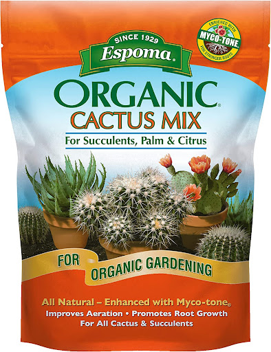 Espoma Cactus Potting Mix, Natural & Organic Soil for Succulents