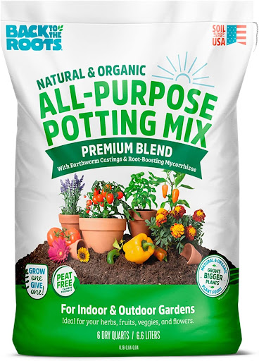 Back to the Roots Natural & Organic All-Purpose Peat-Free Potting Mix