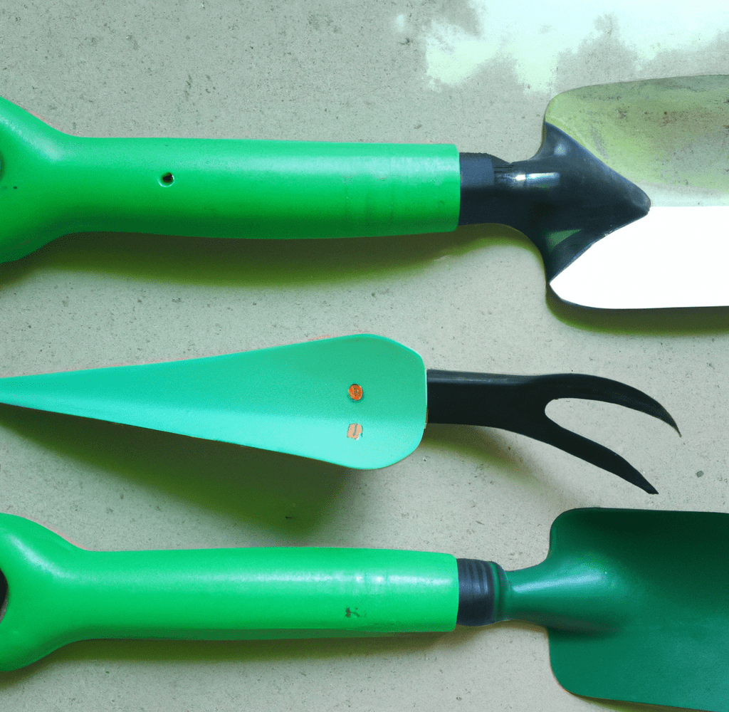 Different kind of gardening tools