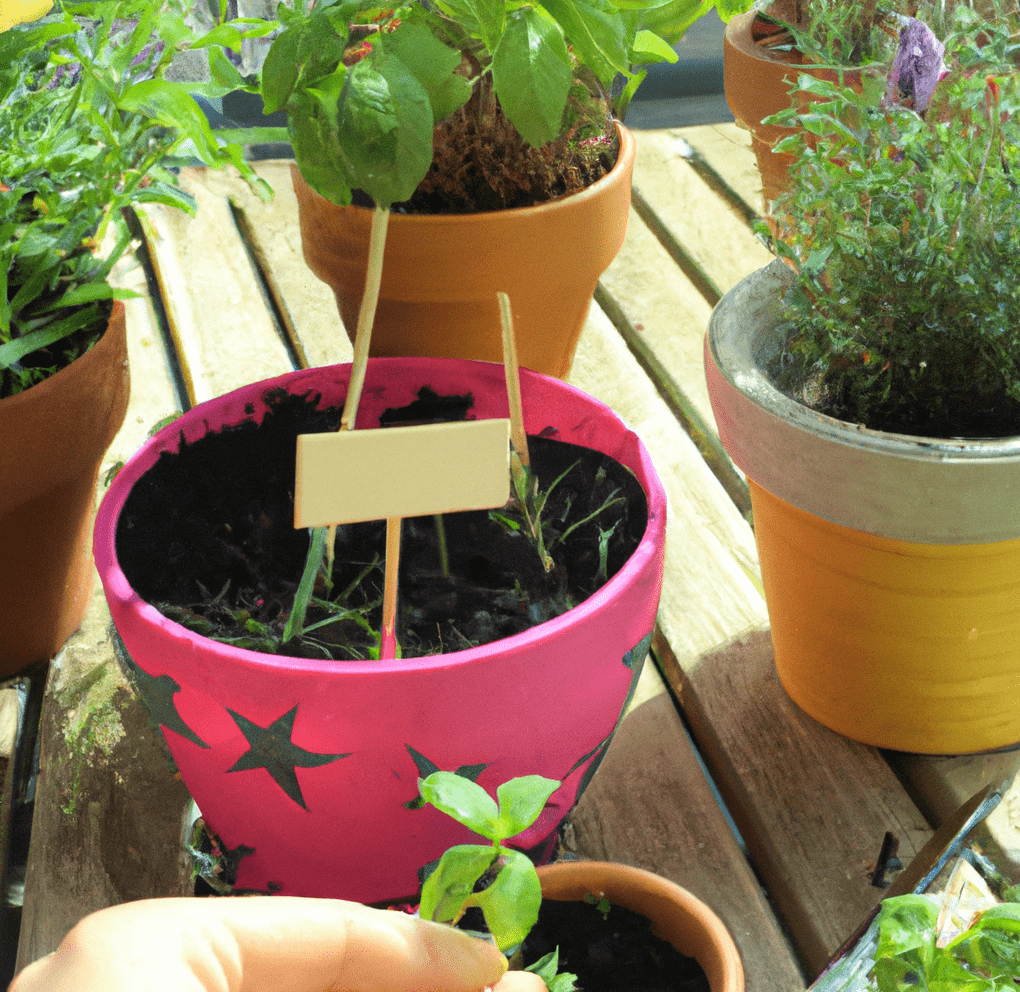To develop herbs in containers