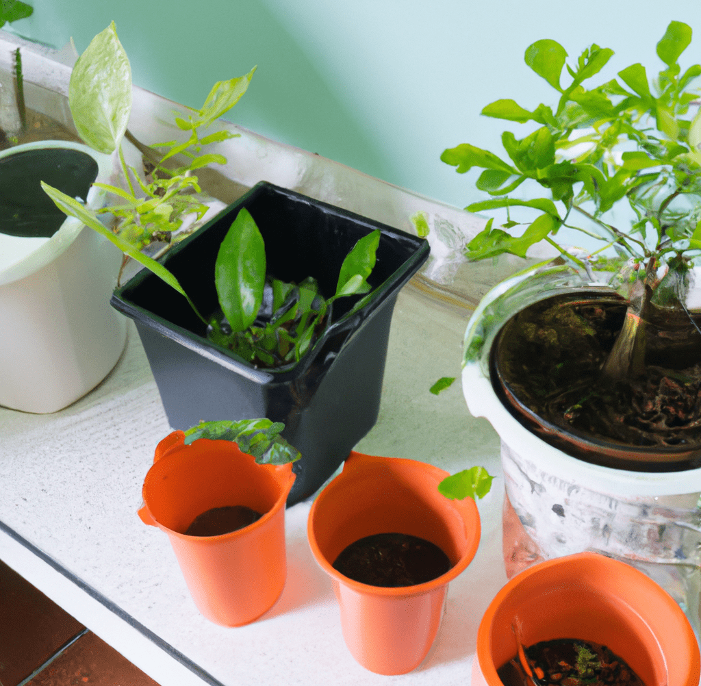 To grow plants in containers