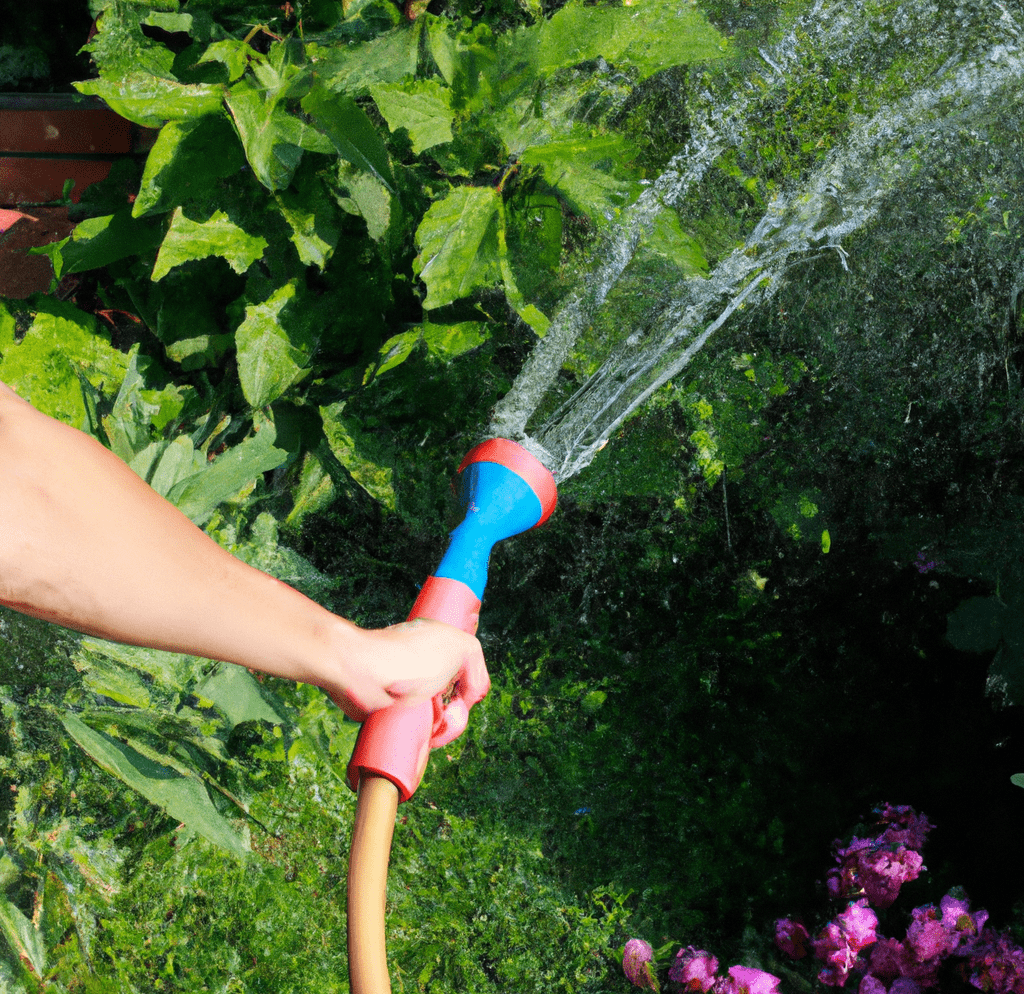 To water your garden efficiently