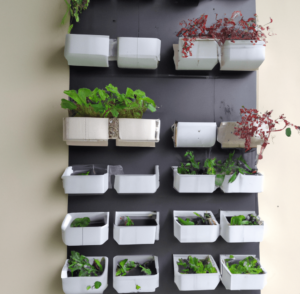 Using planters for vertical gardening